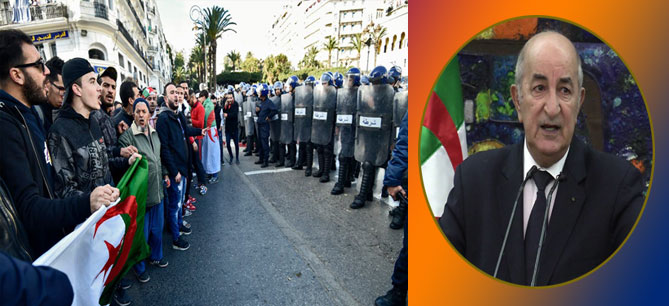 الرابطة الجزائرية لحقوق الإنسان تستنكر مناورات عبدالمجيد تبون لاخماد الحراك الشعبي