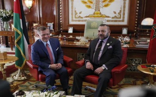 الملك محمد السادس أول قائد يتصل بالملك عبد الله الثاني لتأكيد دعم المملكة لقرارات الأردن