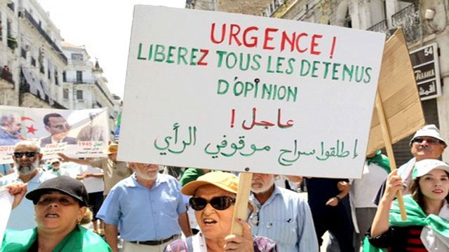 الجزائر.. سبعة من نشطاء الحراك يدخلون مجددا في إضراب عن الطعام