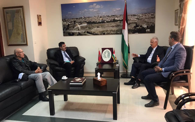 اللجنة الدولية لدعم الشعب الفلسطيني تلتقي سفير فلسطين في المغرب