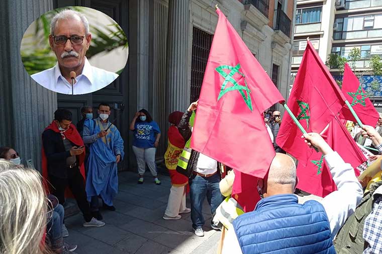 تظاهرة أمام وزارة العدل الإسبانية تطالب باعتقال "جلاد" جبهة البوليساريو
