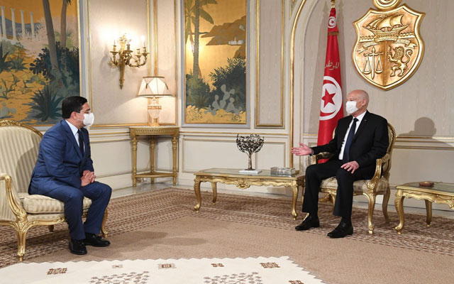 الرئيس التونسي يستقبل الوزير بوريطة حاملا رسالة من الملك