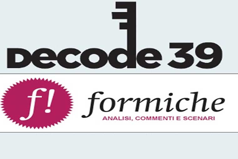 انطلاق موقع "ديكود 39" باللغة العربية التابع لمجلة "فورميكي" الإيطالية