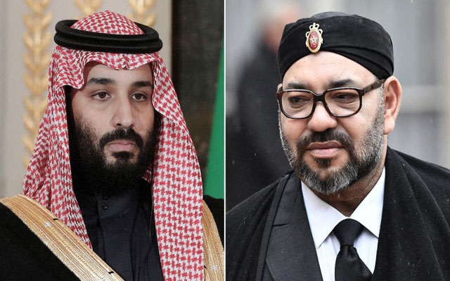 الملك يهنئ ولي عهد المملكة العربية السعودية بمناسبة العيد الوطني لبلاده