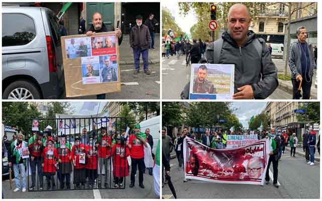الجالية الجزائرية بفرنسا تنظم مسيرة احتجاجية لإسقاط العسكر