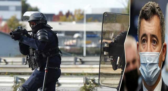 وزير الداخلية الفرنسي يعلن عن إصابة شرطي في هجوم مسلح بمدينة كان