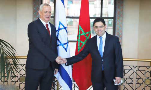 الوزير بوريطة يستقبل وزير الدفاع الإسرائيلي بالرباط