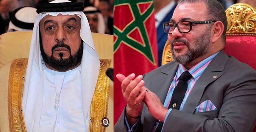 الملك يبعث برقية شكر لرئيس الإمارات على دعم بلاده المطلق لمغربية الصحراء