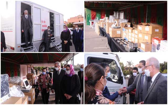 مراسيم تسليم مجموعة من التجهيزات والمعدات الطبية بمقر عمالة مراكش