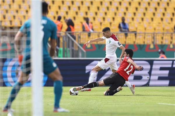 تقدم المغرب على مصر بهدف لصفر في مباراة ربع نهاية كأس أفريقيا