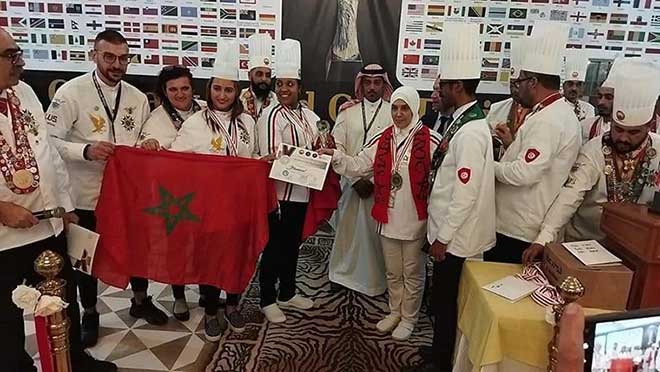 المغرب ينتصر على 35 بلدا ويحرز على كأس العالم لفنون الطبخ