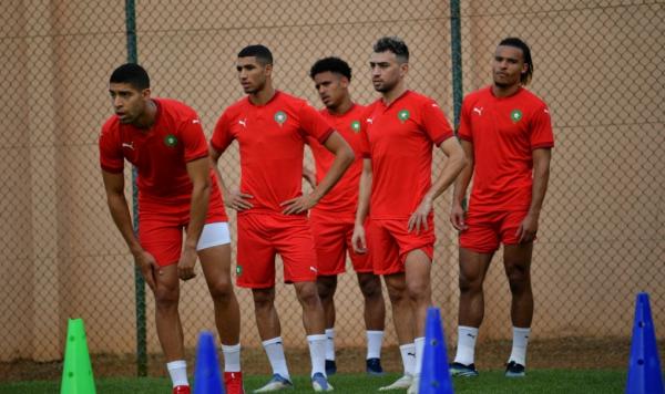 بعد الجولة الأولى.. عناصر المنتخب المغربي لكرة القدم  تركز على مباراة العودة 