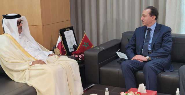 الداكي يتباحث مع وزير العدل القطري حول سبل تعزيز التعاون الثنائي في مجال القضاء