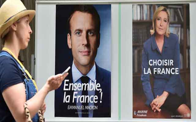 الرئيس ماكرون ولوبان إلى الجولة الثانية من الانتخابات الرئاسية الفرنسية