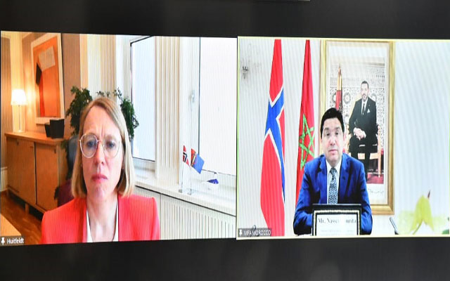 بوريطة يتباحث مع وزيرة الشؤون الخارجية بمملكة النرويج