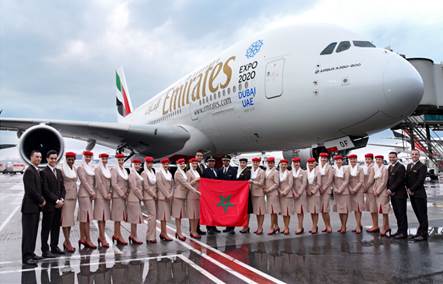 طيران الإمارات تحتفي بمرور 20 سنة على بدء خدماتها في المغرب