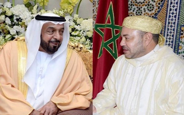 الملك يعزي الأسرة الأميرية في وفاة رئيس دولة الإمارات