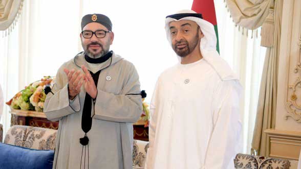 الملك يهنئ الشيخ محمد بن زايد آل نهيان بمناسبة انتخابه رئيسا لدولة الإمارات