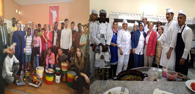 سفيرة الاتحاد الأوربي بالمغرب تحل بجمعية الشبيبة للأشخاص ذوي الاحتياجات الخاصة وأصدقاؤها بوجدة (مع فيديو)