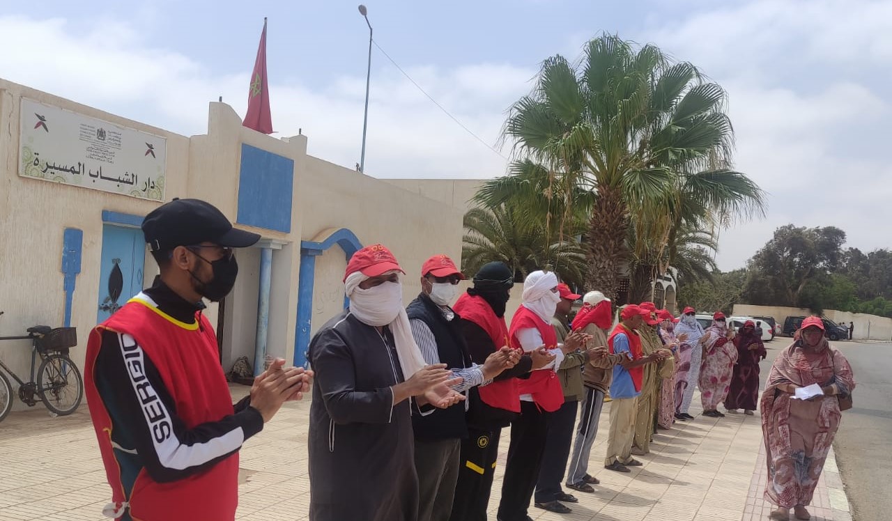 شغيلة الإنعاش الوطني تواصل اعتصامها لليوم 23  أمام عمالة إقليم طانطان (مع فيديو) 