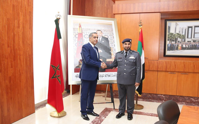 حموشي يستقبل القائد العام لشرطة أبوظبي بدولة الإمارات