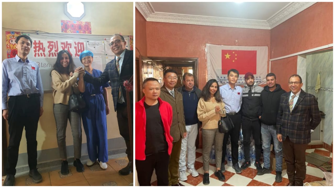 جمعية الصداقة المغربية الصينية في زيارة ميدانية للبعثة الطبية الصينية ببنجرير
