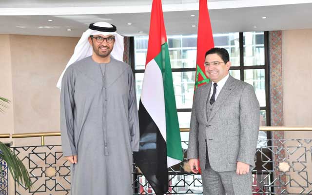 بوريطة يتباحث مع وزير الصناعة والتكنولوجيا المتقدمة الإماراتي