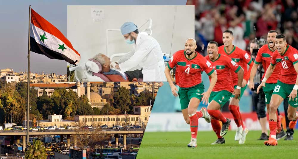 طبيب أسنان سوري يقدم العلاج مجانا فرحا بفوز المنتخب المغربي