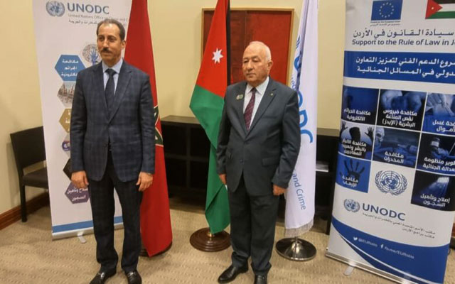 الداكي يجري مباحثات مع رئيس النيابات العامة بالمملكة الأردنية