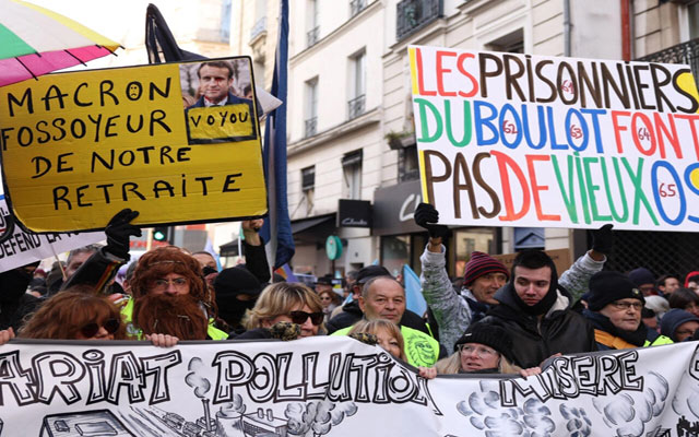 فرنسا: تصاعد حدة التوتر سياسيا واجتماعيا عشية تعبئة جديدة احتجاجا على مشروع إصلاح نظام التقاعد
