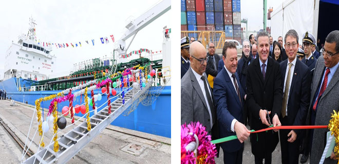 رسميا..كوريا الجنوبية تسلم المغرب سفينة الشحن العملاقة "شالة"