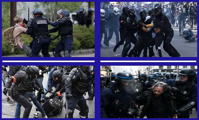 تنديد بعنف الشرطة خلال التظاهرات بفرنسا يقلق المجتمع المدني