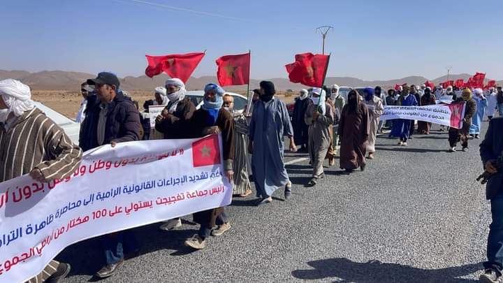 تمنارت بطاطا: احتجاج ضد الاستيلاء على أراضي الجموع