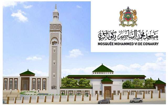 أشرف الملك على وضع لبناته: افتتاح مسجد محمد السادس بغينيا