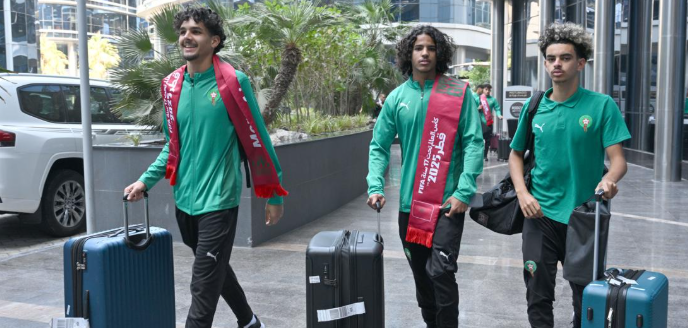 استعدادا للمشاركة في نهائيات المونديال.. بعثة المنتخب المغربي لأقل من 17 سنة تحل بالدوحة