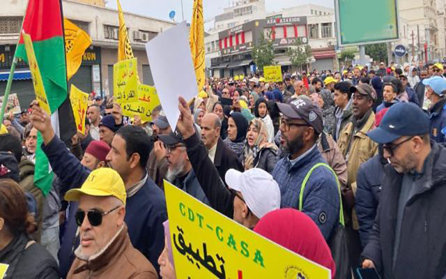 الكونفدرالية الديمقراطية للشغل تشهر الورقة الحمراء في وجه مشروع قانون المالية