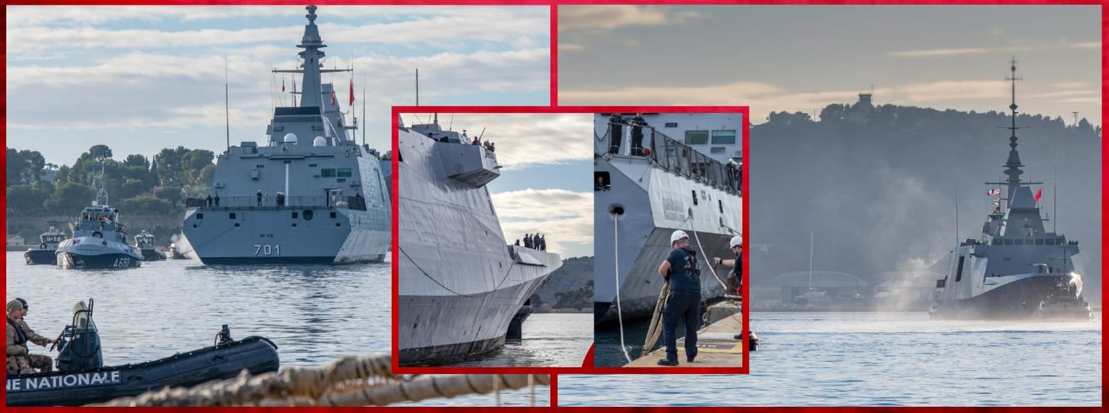 الفرقاطة المغربية محمد السادس تصل إلى تولون لتعزيز التعاون البحري بين المغرب وفرنسا